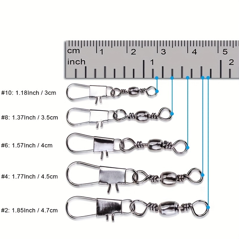 50/200 шт. Вертлюги-карабины д – обзор и цена Fishing Equipment Set